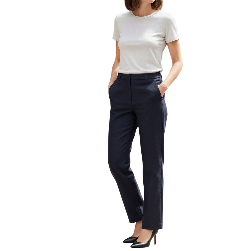Banana Republic NWT Martin Fit Black Stretch Dress Pants 98% Cotton W27‎ Size 2